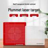 Plumb Laser Projection Board: Vertical Layout & Measurement Tool - Red Transparent (15/20/30cm)
