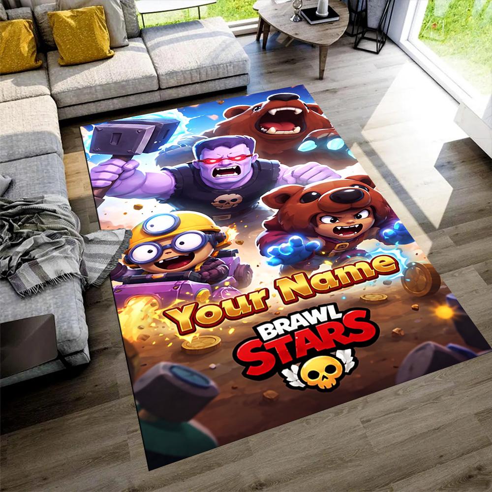 Supercell Personalized Name Carpet Perfect for Bedrooms Outdoor Decorate room Hallway Antislip Carpet Office home decor