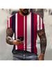 3D Printed Street Hip Hop Men Women Stripe Print T-Shirt Daily Casual Oversized Sportswear Gym Tops Ropa Hombre Summer Short Sleeve Tees