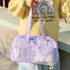 Kawaii Starry Sky Ita Bag Large Capacity Japanese Anime Shoulder Bag With Clear Display Window Cute Angel Wing Crossbody Handbag