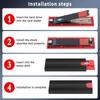Aluminum M.2 NVMe External Enclosure USB C 2230 2242 2260 2280 Hard Drive Enclosure Case Internal For Hard Drive