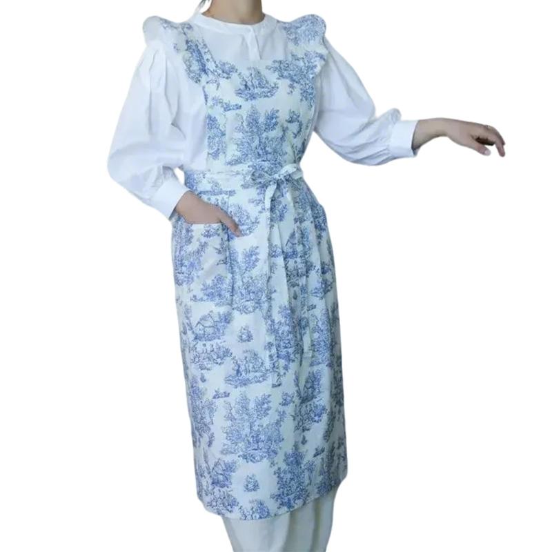 

Classical French Cooking Apron with Exquisitedly Color Pattern Option for Enhancing Type and Practicality in Kitchen