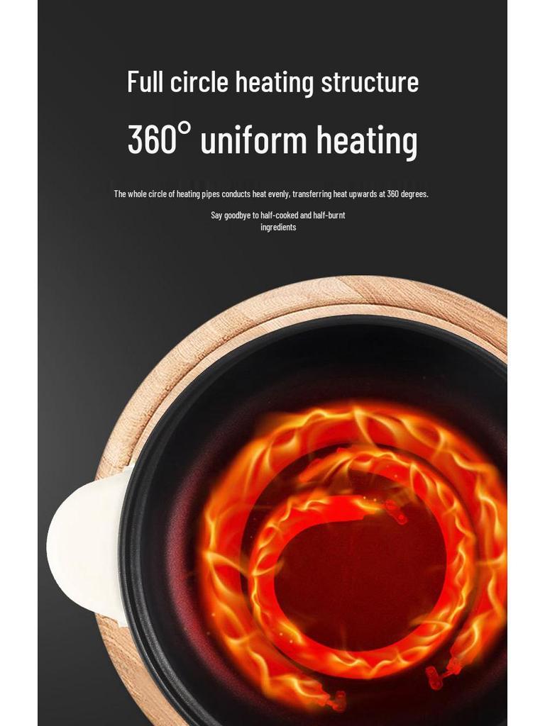 Multifunctional Electric Cooker: Rice Cooker, Steamer, Frying Pan, and Heating Pot