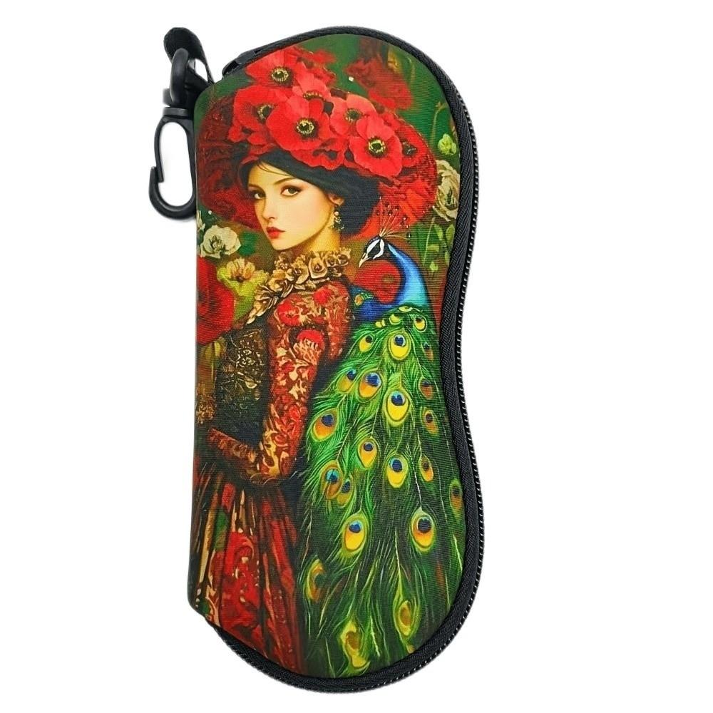 Creative Hanging Eyeglass Case Leather Soft Sunglasses Storage Bag Water-resistant Portable SunGlasses Holder for Kids Women Men