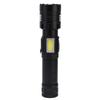 Glare Flashlight Super Bright Waterproof Zoomable with Power Display for Outdoor