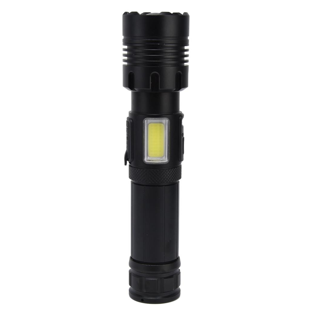 Glare Flashlight Super Bright Waterproof Zoomable with Power Display for Outdoor