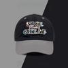 Small Fresh Dopamine Contrasting Letters Embroidery Baseball Hat Men'S And Women'S Caps Show Face Small Sun Protection