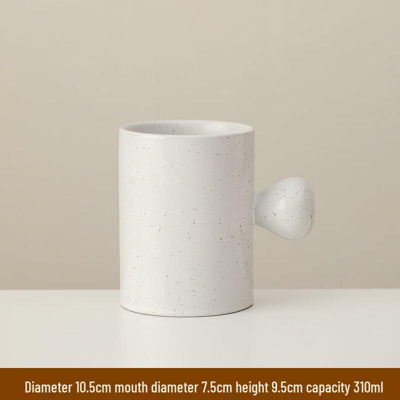 Shangqi Ceramic Water Cup with Round Handle