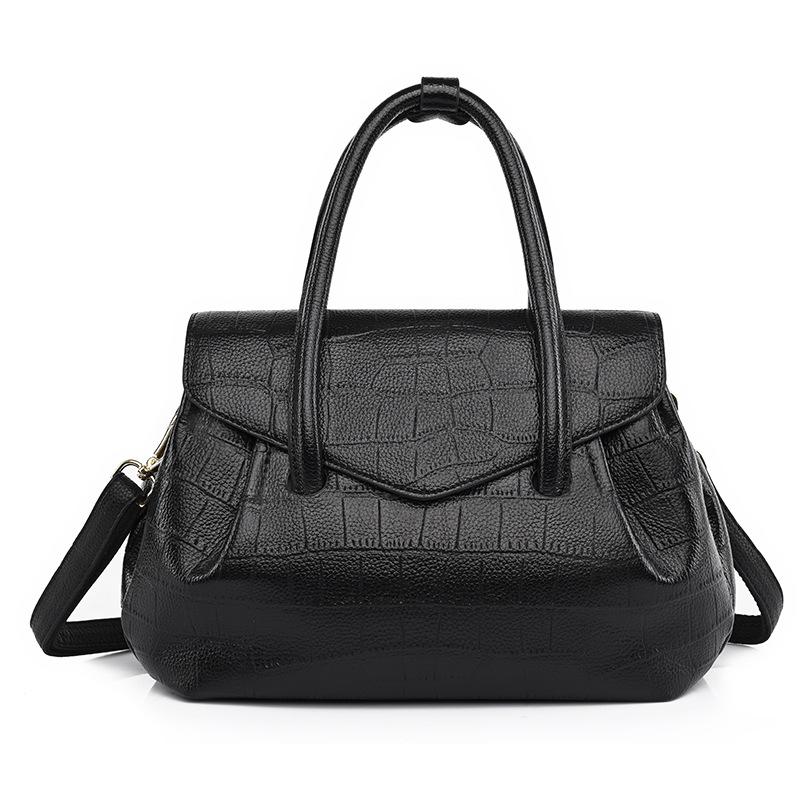 New Large Capacity Handbag for Women, Versatile and High-end Women's Handbag with Crocodile Pattern Commuting Tote Bag