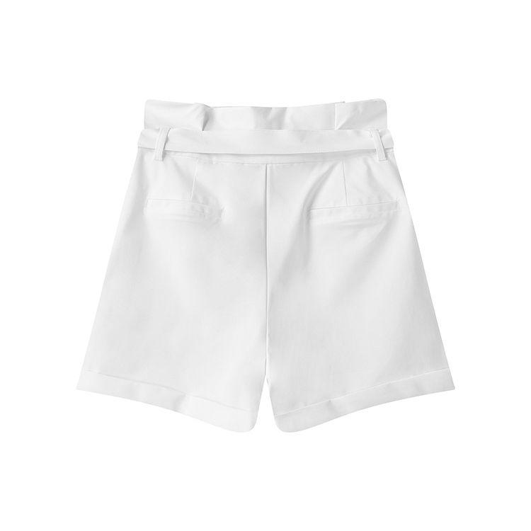 FILA Logo Loose Fit Sports Shorts Women shorts Standard-White F11W128802F-WT