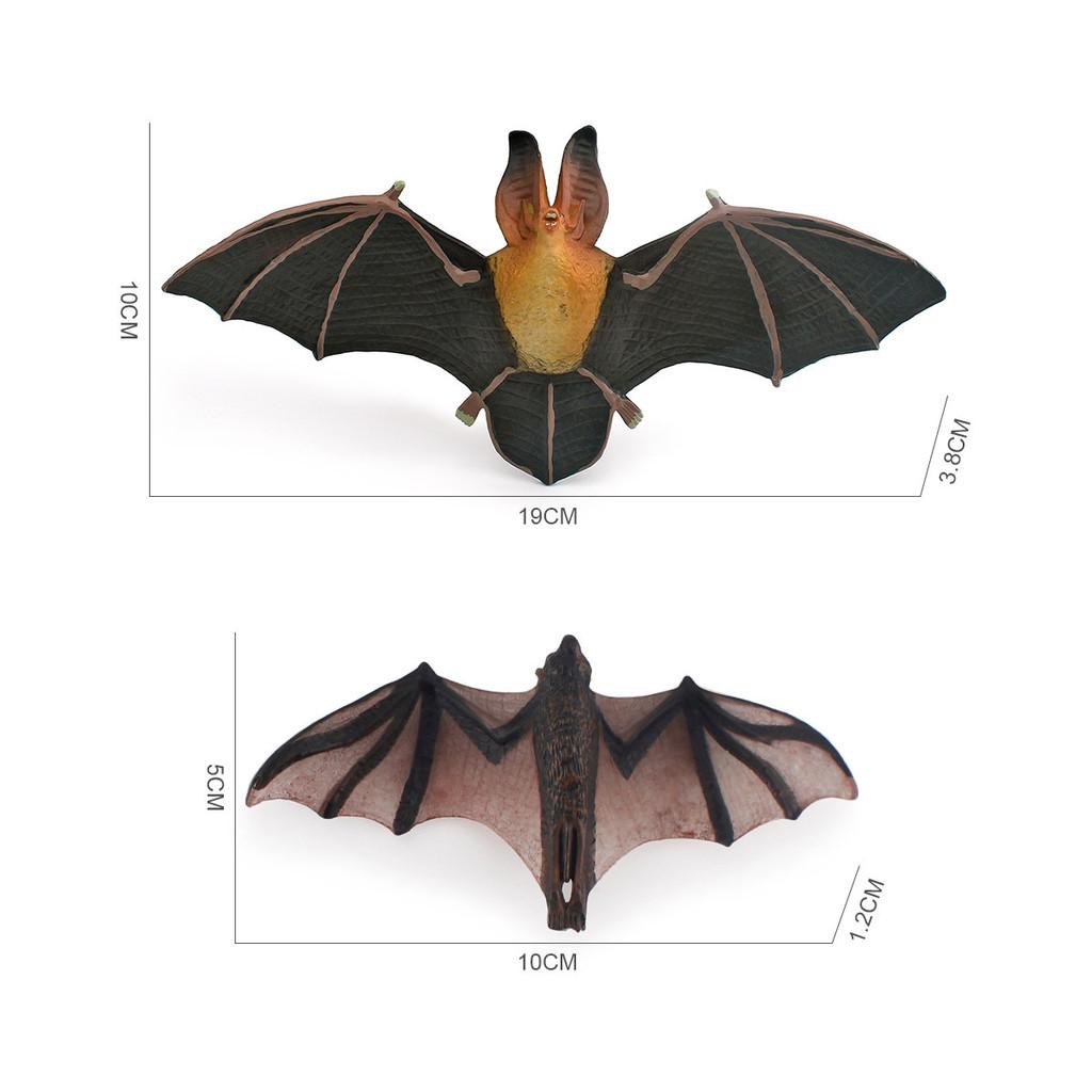 Halloween Bat Figure Pvc Plastic Static Model For Festive Scene Setting