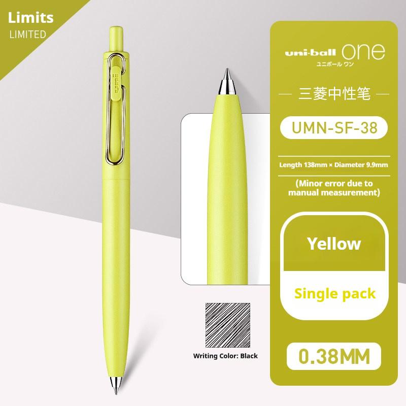 New Uni Uniball One UMN-SF Gel Pen 0.38/0.5mm Black Paper Writing Small Concentrated Core 2nd Gen Low Gravity Quick Dry Supplies