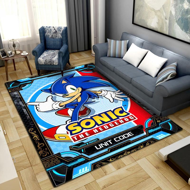 Sonic Series Cartoon Rug for Home Decoration,Washable Non-slip Large Rug Floot Mat LXRa53
