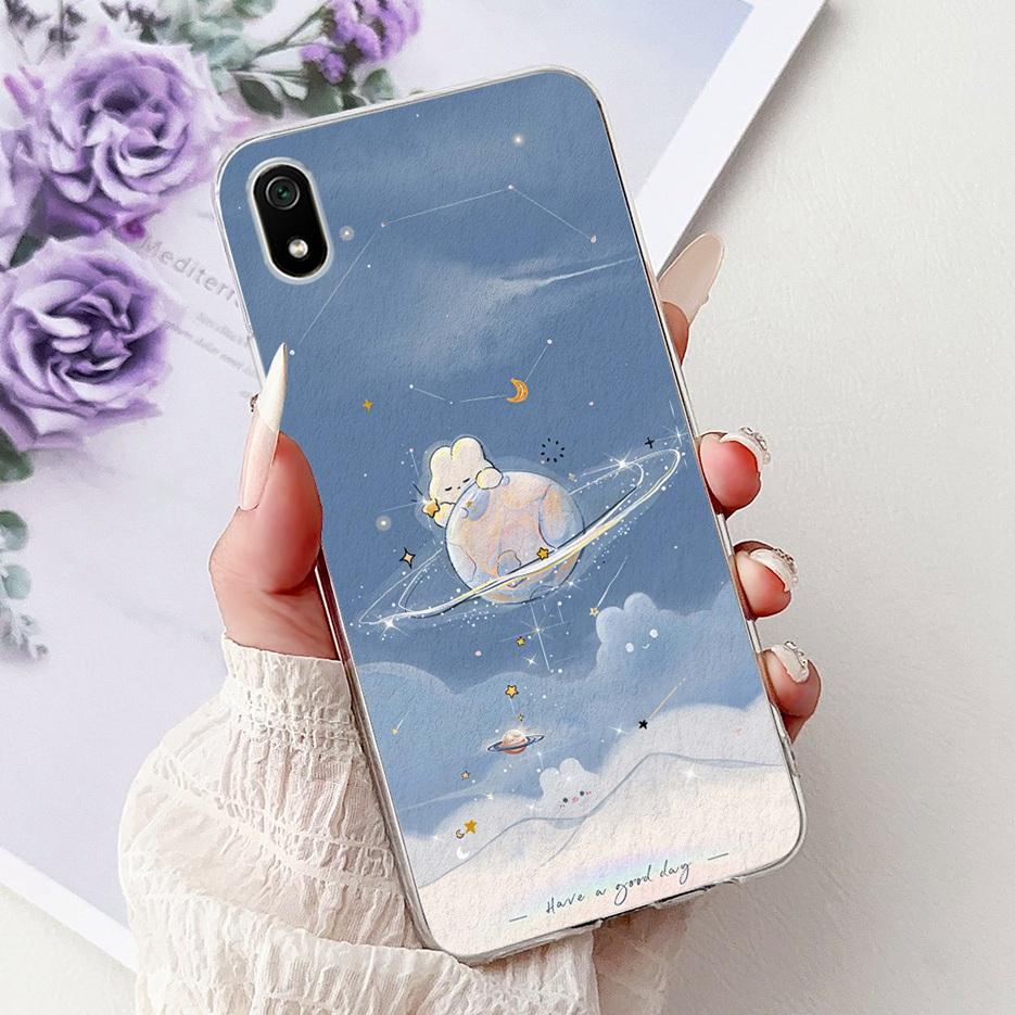 For Xiaomi Redmi 7A Case Redmi7 Luxury Fashion Painted Cover Soft Silicone Phone Case For Xiaomi Redmi 7 7A Redmi7A Fundas Coque