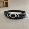 Belt Retro Womens With Oval Shaped Metal Buckle Decoration For Daily Office And