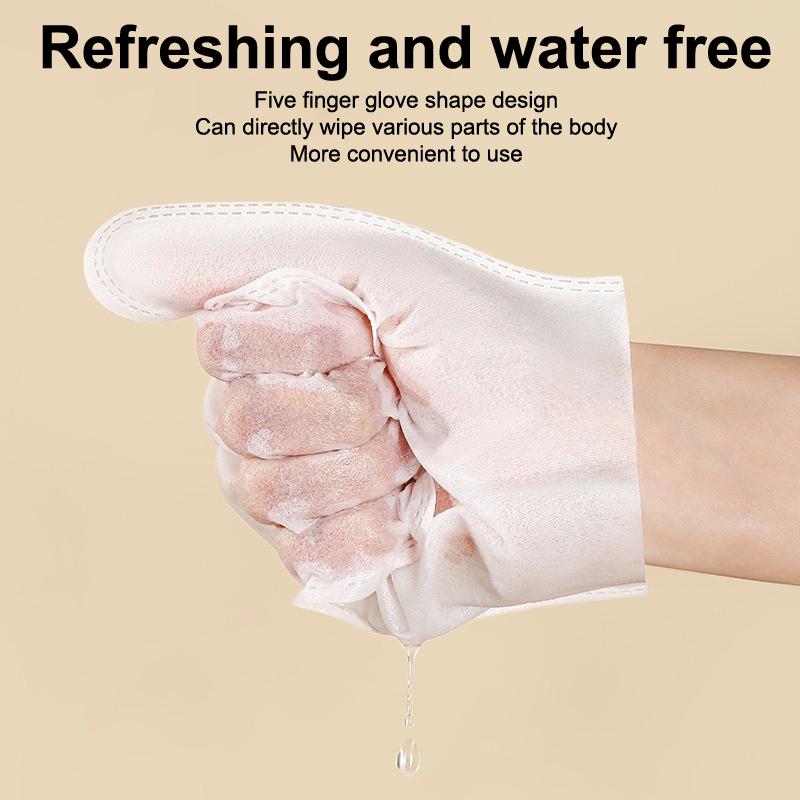 1-6Bag Pet Wipes Gloves Dog Clean Spa Leave-In Deodorizing Dry Cleaning Cat Wipes For Dogs And Cats, Bath Gloves, Cleaning Suppl