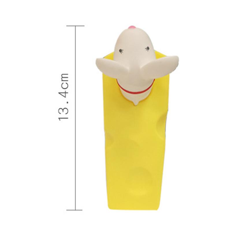 Cartoon Deurstopper Schattig Dier Vormig Ponsvrij Decoratieve Deurwig voor Thuis Kantoor Wit