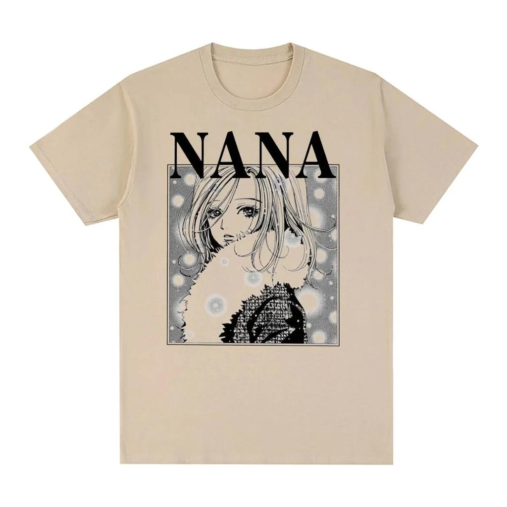 Japanese Anime Nana Osaki Pattern Printed Tshirt 2026 Summer Unisexs Womens Oversized Tshirt Fun Shirt Y2K Hiphop Fashion Top