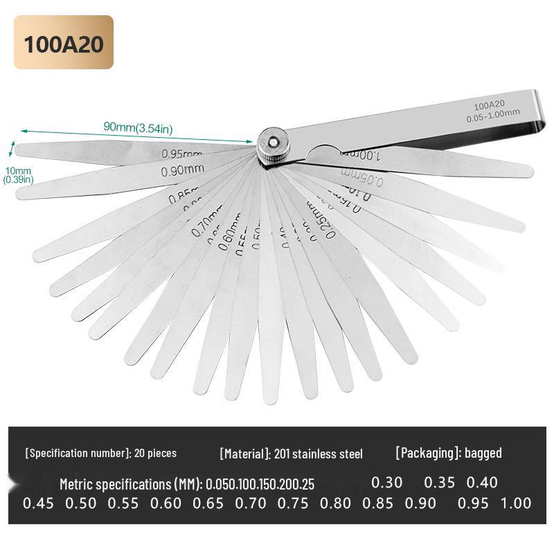 Set Eleron din Oțel Inoxidabil de Înaltă Precizie (0.01-1mm) Metric/Imperial