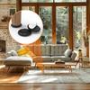 20Pcs Black PE Sliding Pad Self-Adhesive Mobile Sliding Pad Silent Wear-Resistant Furniture Table&Chair Foot Pad Protective
