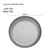 High-End Antibacterial Titanium Dinner Plate: Food-Grade, Multi-Functional, Round, Portable for Household and Outdoor Camping.