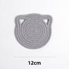 Hand-woven Cat Ear Coasters Creative Heat Insulation Non-slip Anti-scald Mat Japanese Simple Placemats Kitchen Useful Novelties