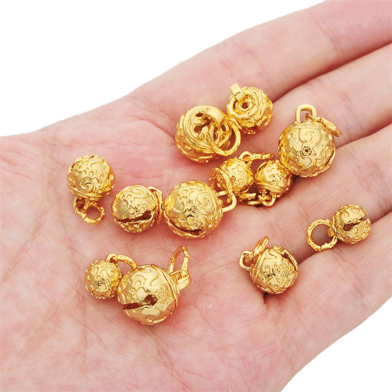 1Pc Copper Star Bell Charms Pendant For DIY Necklace Bracelet Earrings Jewelry Making Craft Accessories