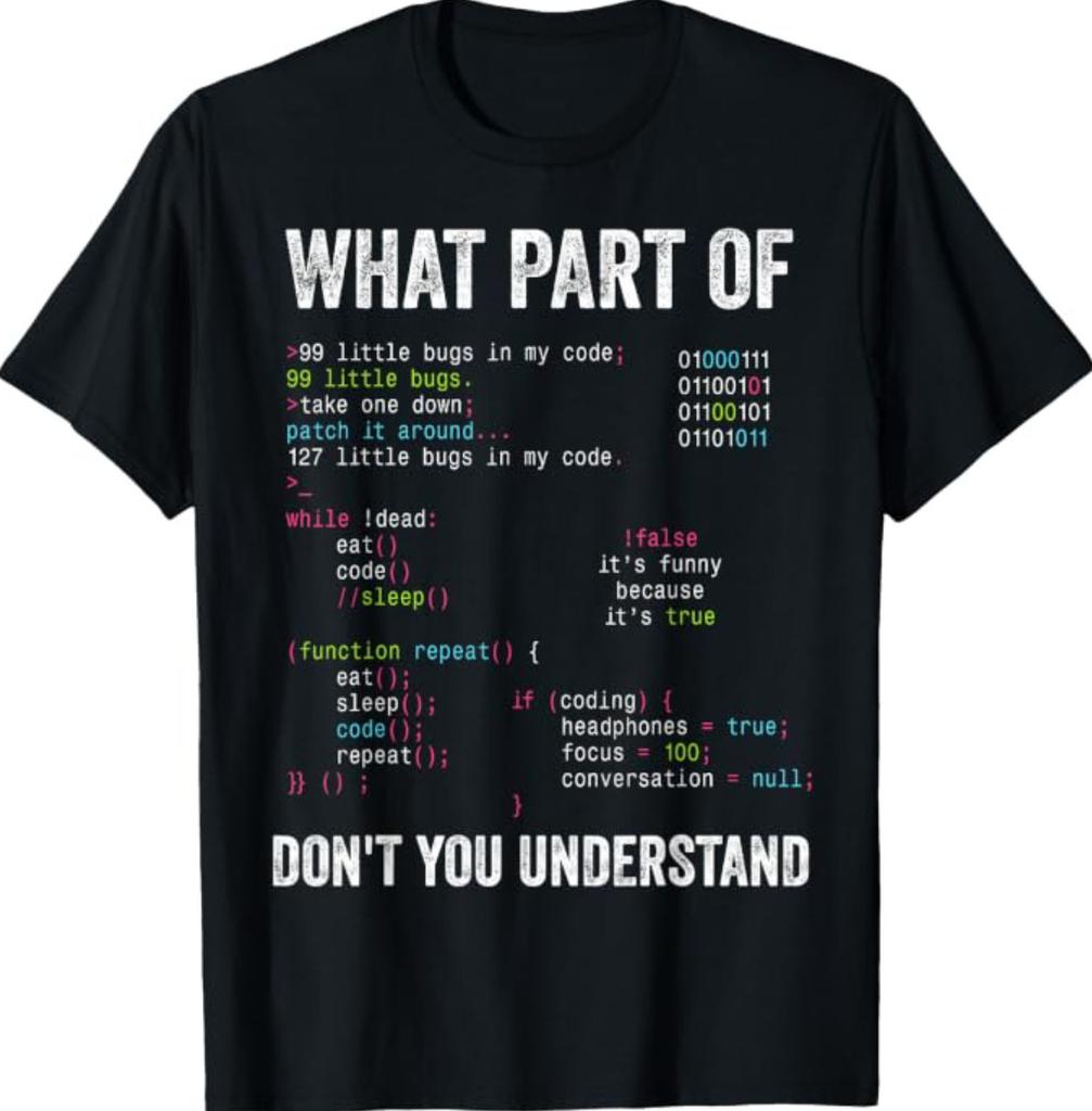 What Part of Don't You Understand Computer Science Lovers T-Shirt