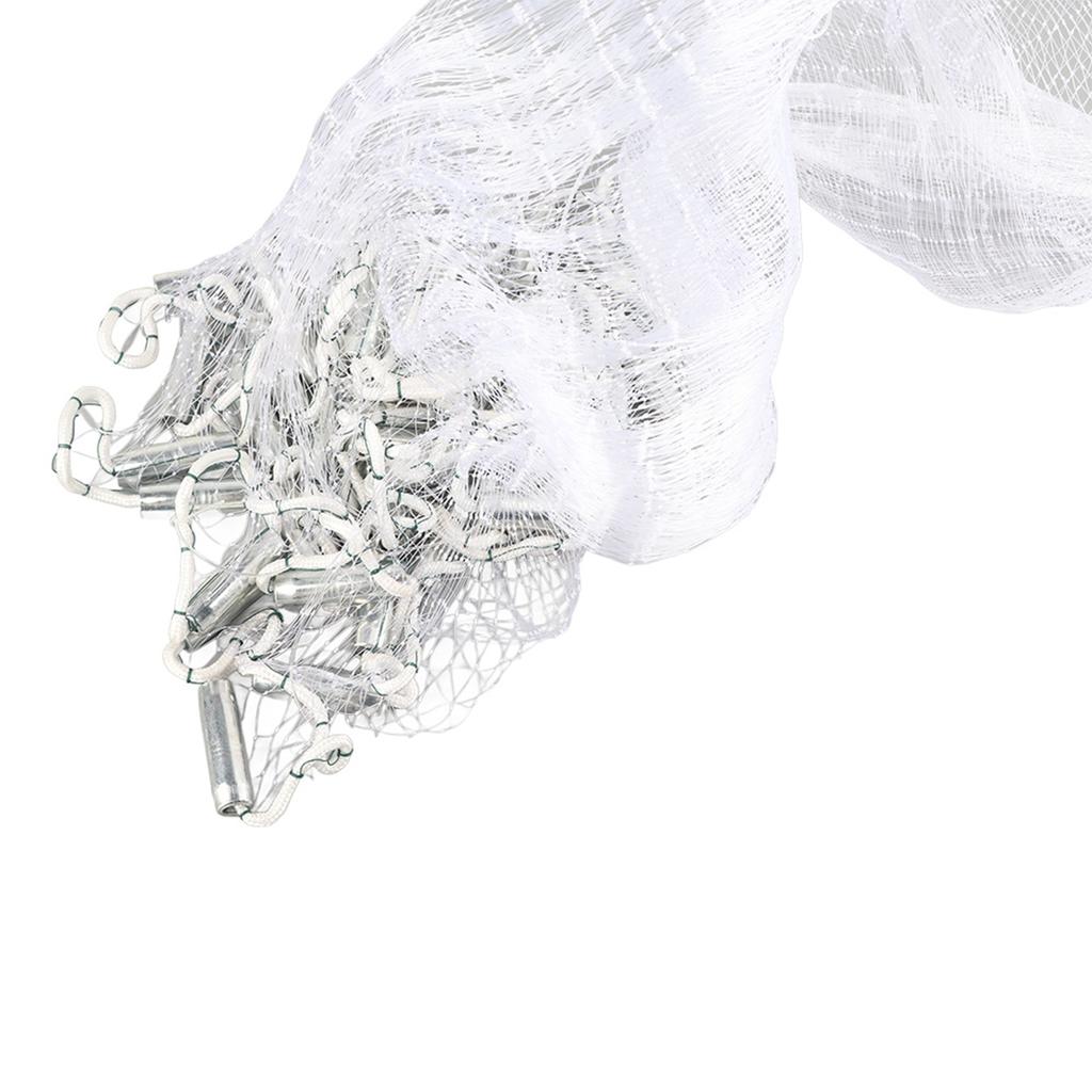 Portable   Hand Throw Fish Mesh Net Catch Fishing   Trap Accessory