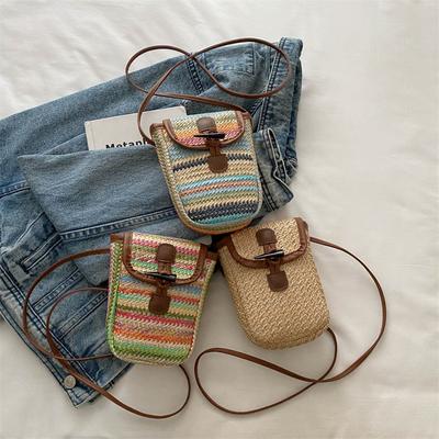 Simple Casual Mobile Phone Bag for Women Korean Style Trendy Niche Individual Small Square Bag Summer Beautiful Fashion Crossbody Bag