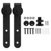 ABBY-Cabinet Sliding Barn Door Hardware Kit Super Mini Sliding Door Hardware Hardware Kit Top Mount Hanger Track Closet