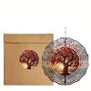 Tree of Life Wind Spinner, 10-Inch 2D Metal Hanging Garden Decor, No Power Needed Outdoor Wind Chime, Halloween Yard Art with Rotating Hook, Gift