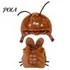 1 Set Funny Cockroach Pet Costume, Adjustable Headgear And Sleeveless Tank Top, Plush Cozy Outfit for Small Medium Dogs Cats Party Wear Sale Goods