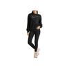 Nike Geometric Logo Print Crew Neck Sweatshirt Women Tops Black DQ5543-010