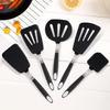 Frying Shovel Leaking Shovel Cooking Utensils Stainless Steel Silicone Kitchenware Fried Fish Steak Spatula Cooking Tool