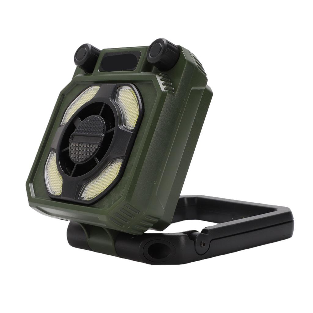 USB Rechargeable Fan Light Magnetic Work Light High Speed Turbo Engine 100 Levels Adjustable Wind Foldable Camping