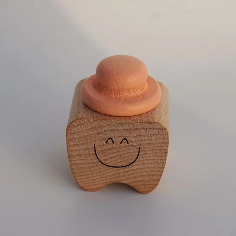 Wood Tooth Box Organizer Children's Baby Teeth Box Teeth Keep Storage Collect Cute Wooden Collection Box Baby Souvenir Gifts