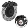 4Pcs Metal Simulation Brake Disc Calipers for Traxxas TRX4 TRX6 110 RC Series Carblack