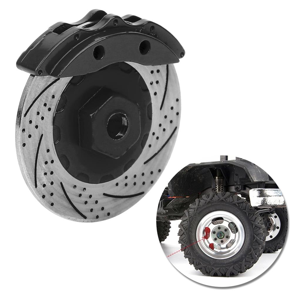 4Pcs Metal Simulation Brake Disc Calipers for Traxxas TRX4 TRX6 110 RC Series Carblack