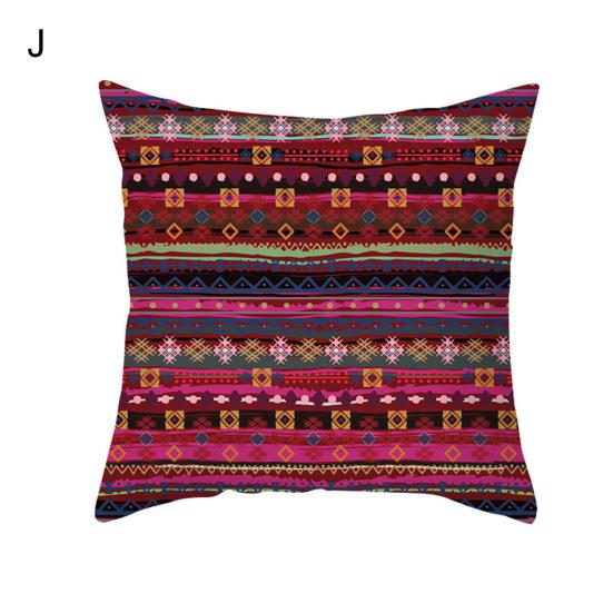 

Pillow Sham Wrinkle Resistant Stain Repellent Lightweight Fashion Floral Printed Cushion Case for Couch J