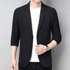 Summer Men Thin Coat Men S Suit Jacket Autumn Linen Solid Color Casual Suit Korean Slim Fit Formal Business Suit Jacket