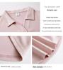 Summer Slim Fit Polo Collar Plus Size T-shirt with Lapel Button