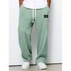 Pantaloni della tuta da uomo elasticizzati a gamba dritta, vestibilità ampia, per primavera e autunno, sportivi, casual, micro-elastici