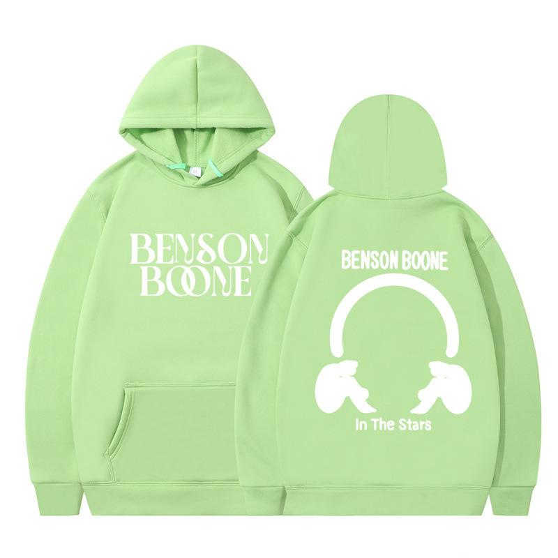 Hooded Sweater Harajuku Funny Benson Boone Sweater Long Sleeve Men's and Women's Pullover