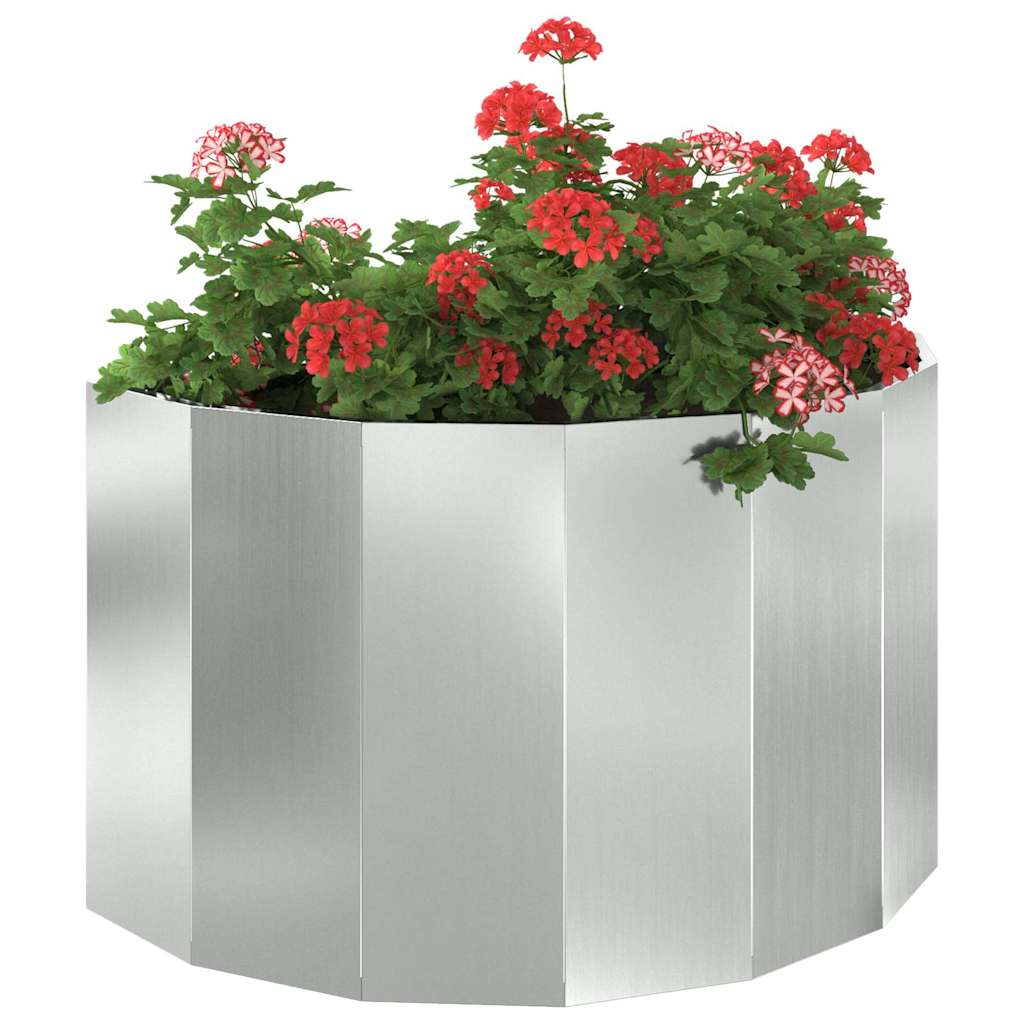 Plant Pot Silver 90 X 45 X 50 Cm Galvanized Steel