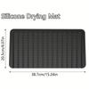 Silicone Drainage Mat Water-Draining Mat Kitchen Counter Silicone Drying Mat Dishware Ramp Drainage Mat