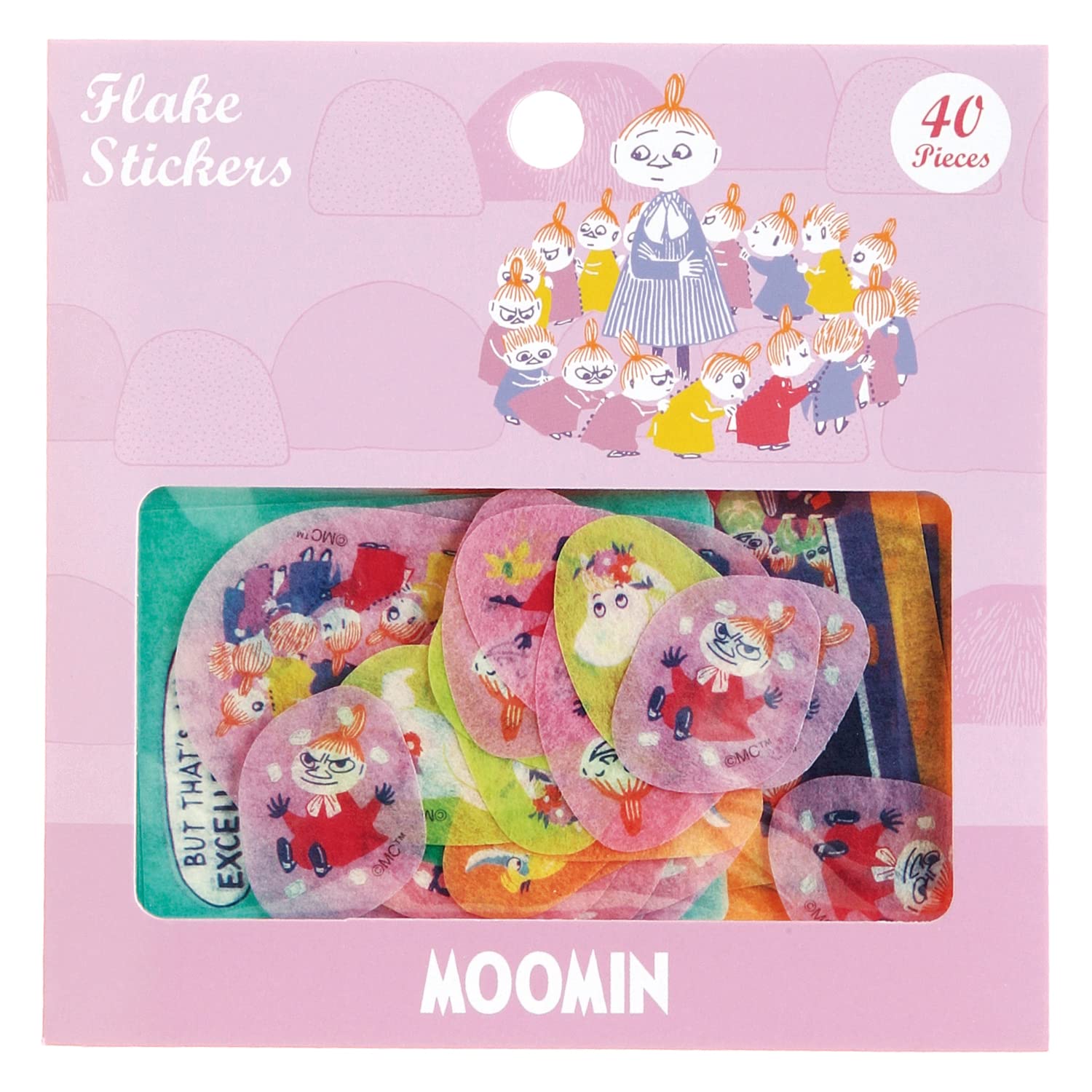 

Gakken Stafle Moomin Flake M04279 Stickers, Stickers, Pink, розовый