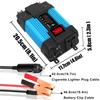 Auto Power Inverter LED Napěťová kapacita Displej Transformátor Konvertor 12V na 110/220V Duální USB invertor pro automobilové spotřebiče 4000W/6000W