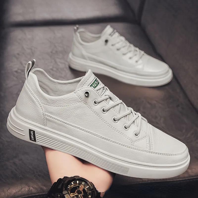 Hot Men Leathers Shoes Quality Men's Casual Shoes Luxury Walking Mens Flats Comfort Lightweight Male Loafers Concise Moccasins