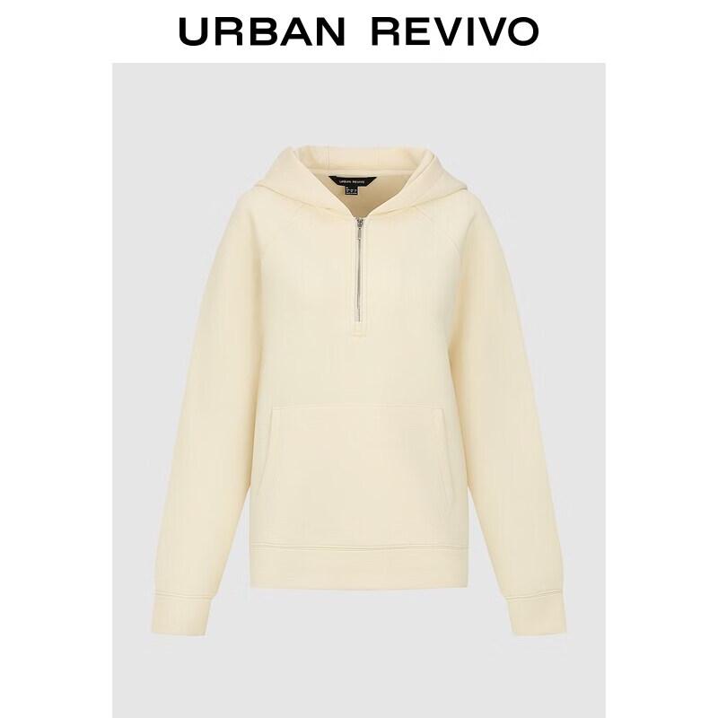UR Women's Casual Half-Zip Hooded Sweatshirt